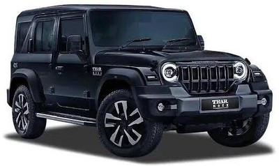 crezor toys Thar Roxx 1:32 Alloy Body Toy Car with Openable Doors and Sound(Black)