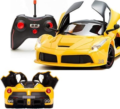 SNM97 Rechargeable Ferrari Style Remote Control Car With Opening Doors_RAC-88(Yellow)
