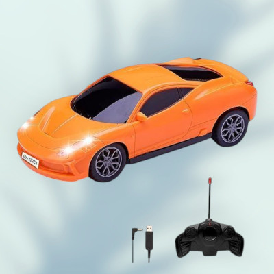 AS TRADERS Famous Car Rechargeable Remote Control Toy O29(Orange)
