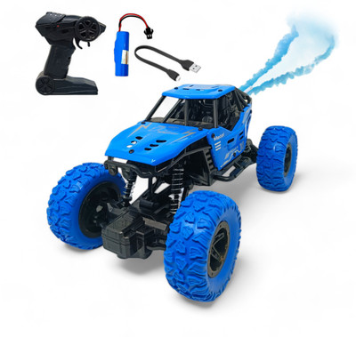 FANSEEKART Metal Body Rechargeable Remote Control Rock Crawler Car for kids_C16(Blue)
