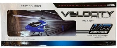 RIGHT SEARCH Remote Control Velocity Flying Helicopter with Unbreakable Blades(Multicolor)