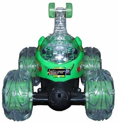 Tenmar Rechargeable Twisting Stunt Car With 360 Degrees Rotation G208(Green)