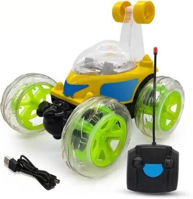 JOYWHIZ NEW-Best Stunt Car 360° Twisting Remote Control for Kids Music ,Lights_42(Multicolor)