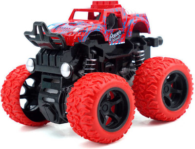 Forbuz Monster Truck Toy for Kids, Amazing Toys, 360 Degree Stunt(Red)
