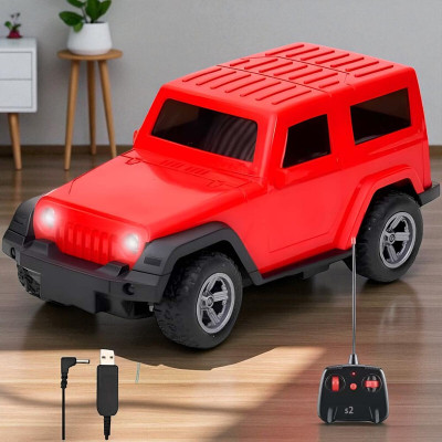 Just97 Remote control Thar Rechargable RC Toys For Kids With Music_I20(Red)