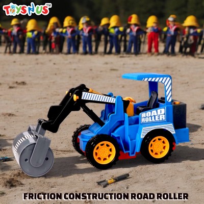 twist n turn MUSICAL FRICTION ROAD ROLLER -BLUE(Blue)