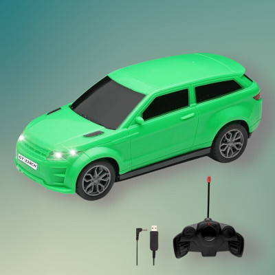 TOYACHI 3D Famous Car Rechargeable Remote Control Toy G6(Green)