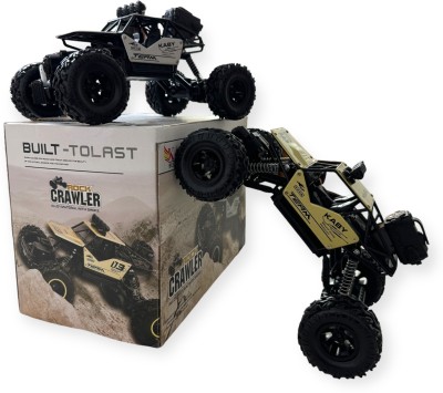 fizz Remote Control 1:18 Rock Crawler Metal High Speed 4X4 Rechargeable Car_RR13(Blue)