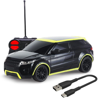 Wembley High Speed Mini 1:24 Scale Rechargeable Remote Control car with Lithium Battery(Black)