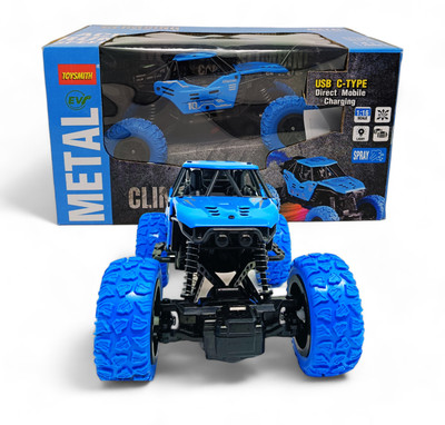 ZODZE Metal Body Rechargeable Remote Control Rock Crawler Car for kids_C8(Blue)