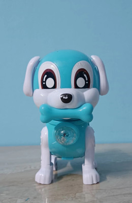 JOUJOU Smart Robot Dog Toy For Kids / Walking Musical Toy Dog With Light And Sound(Blue)
