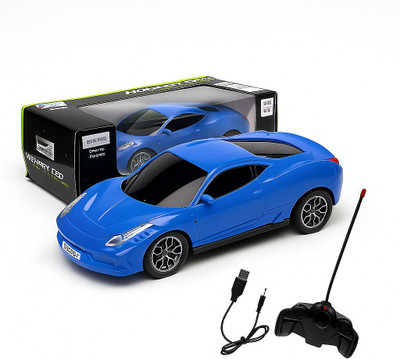 Brightway toys High-Speed Rechargeable Remote Car Toy | Modern Sports Car Design for Kids(Blue)