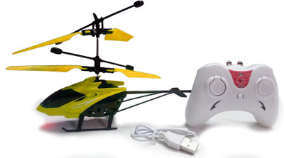kdsn Super Star Remote Control Exceed Helicopter / Chopper for Kids(Yellow)