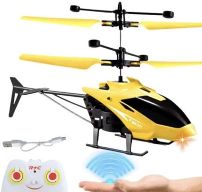 Zenvy Falcon RC Helicopter with Remote Control & USB Charging – Kids Flying Toy(Blue)