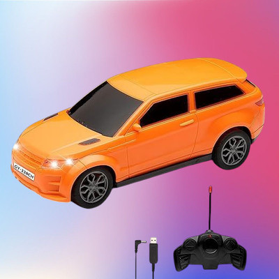 AS TRADERS 3D Famous Car Rechargeable Remote Control Toy O20(Orange)
