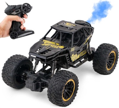 Patly Remote Control Car For Kids With Mist Smoke Effect 2 Wd Monster Truck(Black)