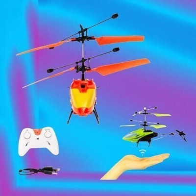 kdsn Remote Control Helicopter with Infrared Sensor 3D Flashing Light and USB Charger(Multicolor)