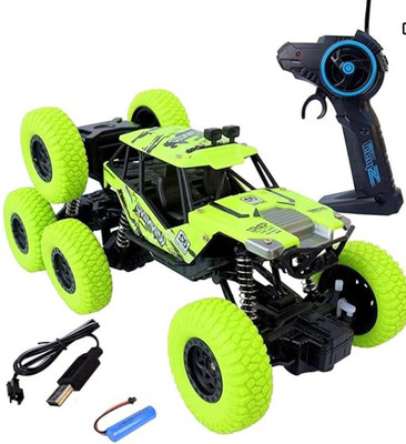 Intelligent Rock (IND*54) Crawler Remote Control Car 1:18 Scale Rechargeable Truck Green(Green)