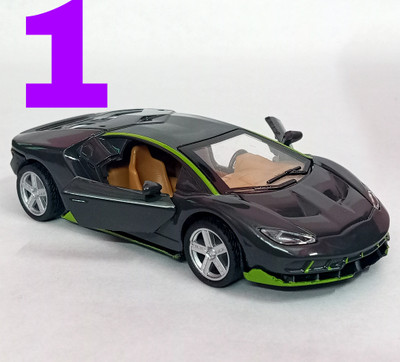 RAMSHREE 1:24 Scale Alloy Supercar Die-Cast Model for Kids & Collectors(Black)