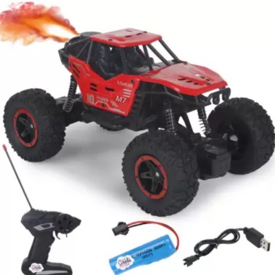 Kid Kraze Smoke Controlled Rock Crawler RC Monster Truck RED7R(Red)