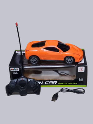 AS TRADERS Famous Car Rechargeable Remote Control Toy O11(Orange)