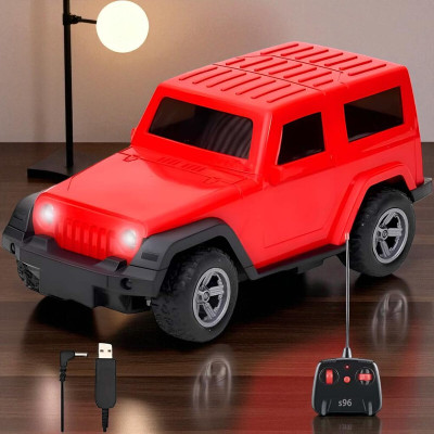 Just97 Remote control Thar Rechargable RC Toys For Kids With Music_J25(Red)