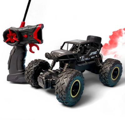 SMART BOY Offroader High Speed RC Car with Smoke Spray and Light(Black)