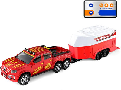 KTRS mini Metal remote control car toy alloy 2.4G lighting simulation model 1:64s(Multicolor)