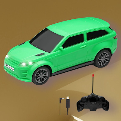 AS TRADERS 3D Famous Car Rechargeable Remote Control Toy G2(Green)