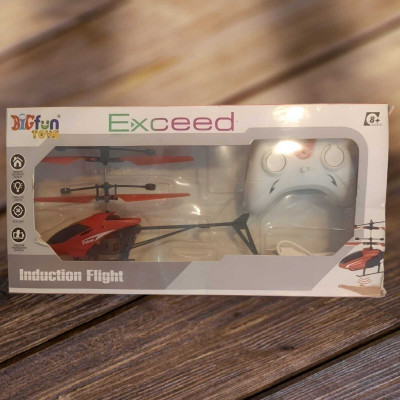 FUNKIDS Mini sensor Helicopter Aircraft Flashing Light TOY With Remote (Red)R-62(Red62)