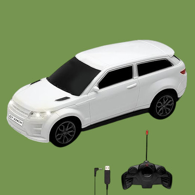 AS TRADERS 3D Famous Car Rechargeable Remote Control Toy W17(White)