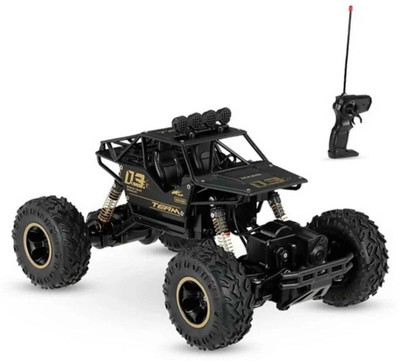 HRENTERPRISE Four Wheel Drive1:16 Metal Alloy Body Remote Control Rock Crawler(Black)