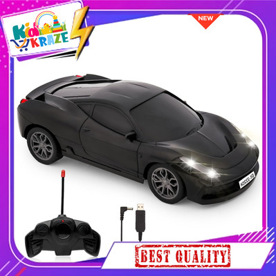 Kid Kraze Rechargeable Remote Control High Speed Racing Car Toy For Kids(Black)