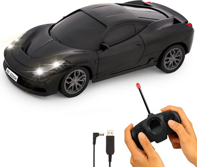 BHARDWAJ Rechargeable Remote Control Car Toy | High Speed Racing Toy Car for Kids(Black)