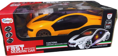 GTR Remote Control 3D Fast Modern Car for Kids Boys(Orange)