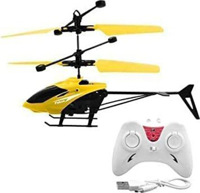 Toys World Exceed Remote Control and Hand Sensor Helicopter with 3D Light Toys for Kids(Yellow)