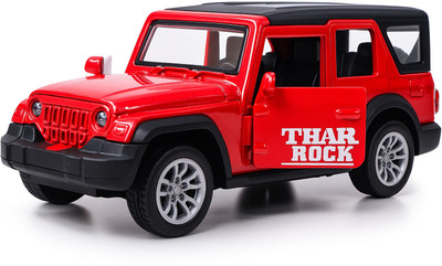Brightway toys Thar Roxx 1:32 Scale Alloy Toy Car with Lights, Sound & Pull Back Action(Red)