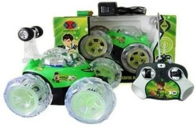 JOYWHIZ Stunt Car High Quality Recharable Remote Control stunt CarGreen)(Green)