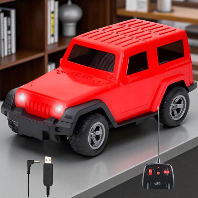 Kid Kraze Remote control Thar Rechargable RC Toys For Kids With Music_J17(Red)