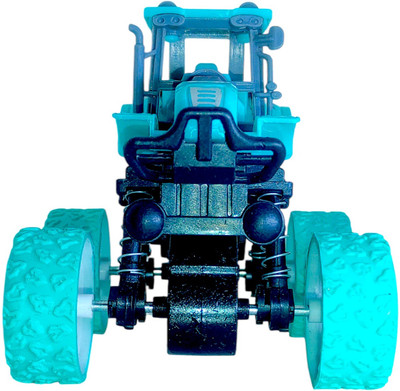 ADHVIO Monster Truck for Kids|Friction Powered Wheels 360° Rotation|Pull Back toy(Blue)