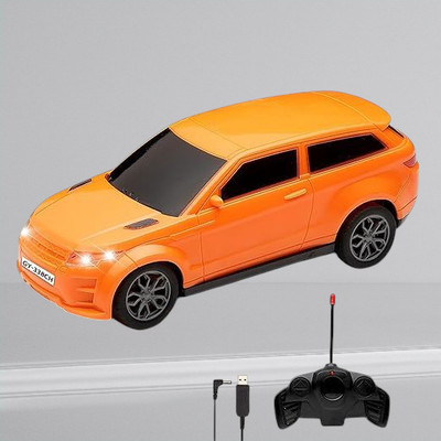 AS TRADERS 3D Famous Car Rechargeable Remote Control Toy O3(Orange)