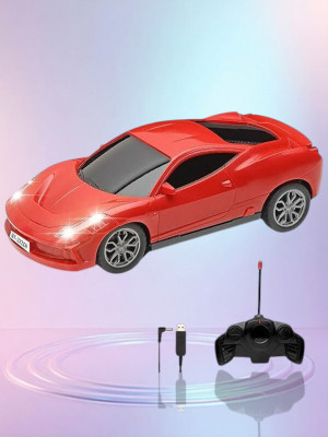 TOYACHI Famous Car Rechargeable Remote Control Toy R4(Red)