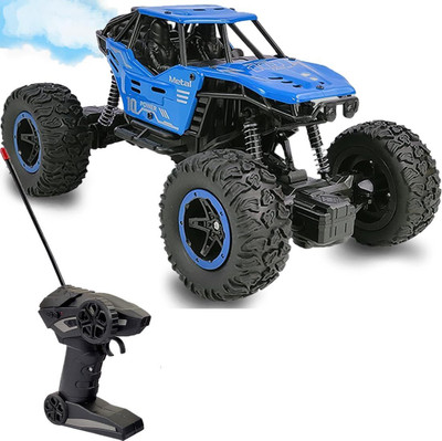 Pepstter Smoke Spray Function High Speed Racing Remote Control Rock Crawler Car(Blue)