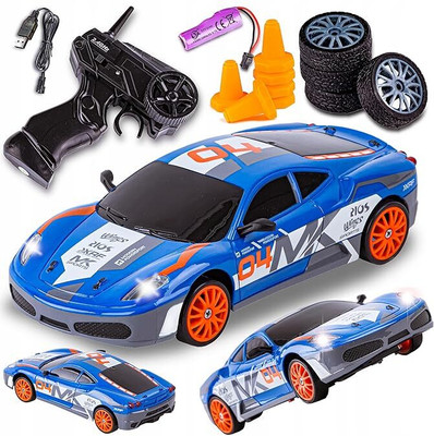 Bestie Toys Remote Control car rc Drift car 2.4ghz 1:24 Scale 4wd 15km/h high Speed Model V(Multicolor)