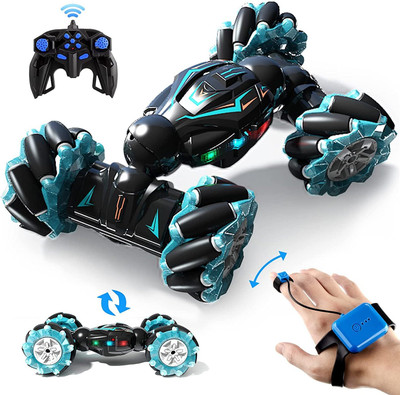 HEZKOL RC Stunt Car, 2.4GHz 4WD Remote Control Gesture Car Sensor Toy(Multicolor)