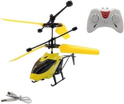 kdsn Remote Control and Hand Sensor Rechargeble Flying Helicopter Toys for Kids(Multicolor)