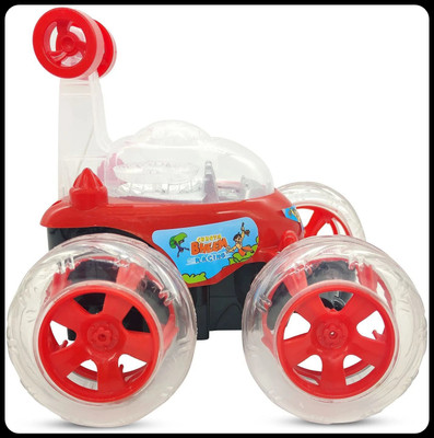 U.R.M. Enterprises 360 degree rotating Doraemon Stunt Car with lights, music_new159(Red)