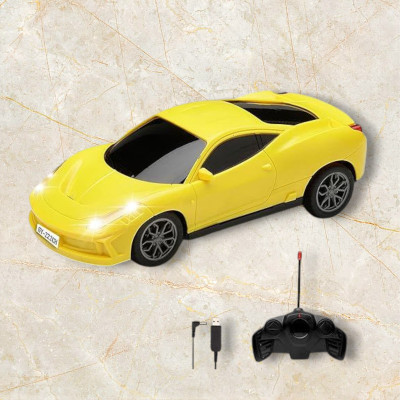 AS TRADERS Famous Car Rechargeable Remote Control Toy Y18(Yellow)
