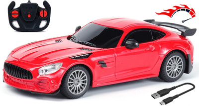 frendo High Speed 1:24 Rechargeable C type charging Mini Remote Control Racing Car(Red, Black)