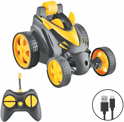 TRIMMO Remote Control Stunt Car 360° Rotating Rolling Rechargeable Race Car(Multicolor)